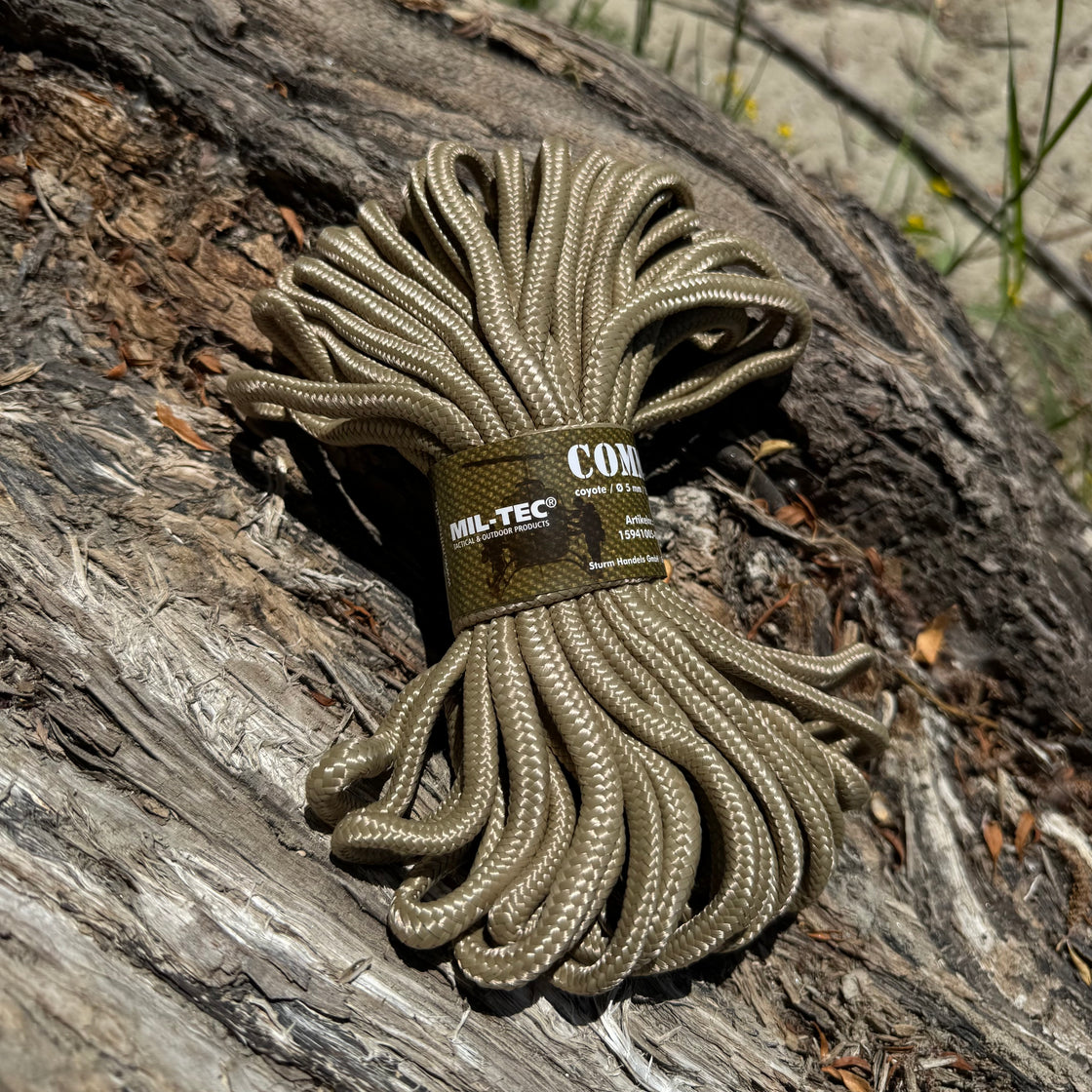 Mil-Tec Coyote 5mm Commando Rope (15m)