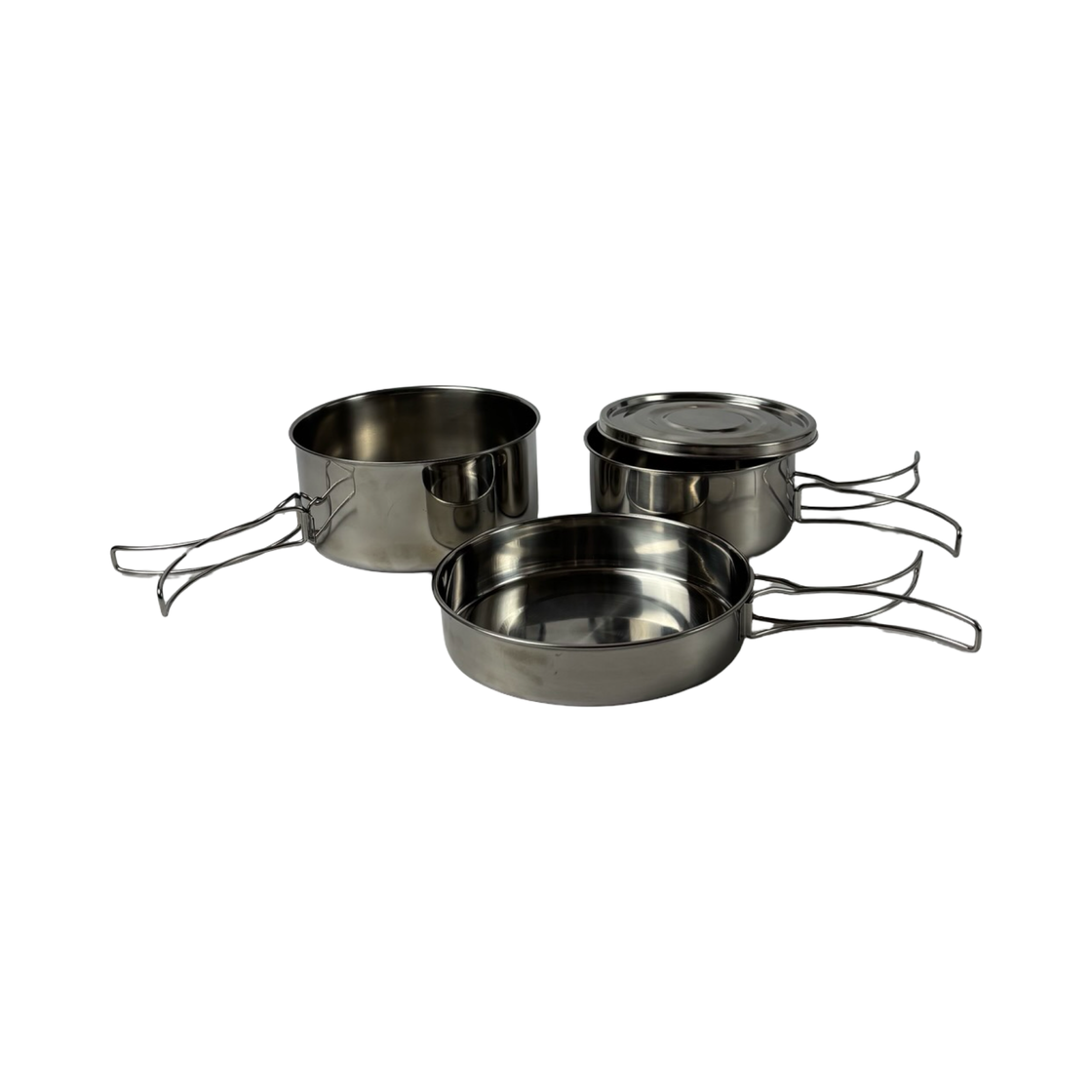 Mil-Tec Cook Set Stainless Steel 4-Piece