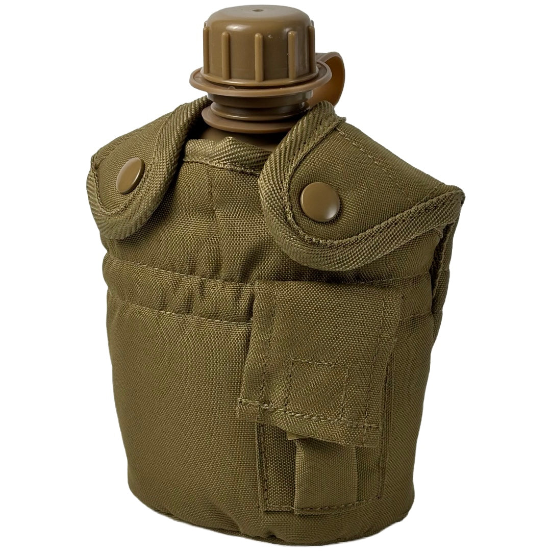 Mil-Tec Coyote US Plastic Canteen with Cup and Cover — 900ml