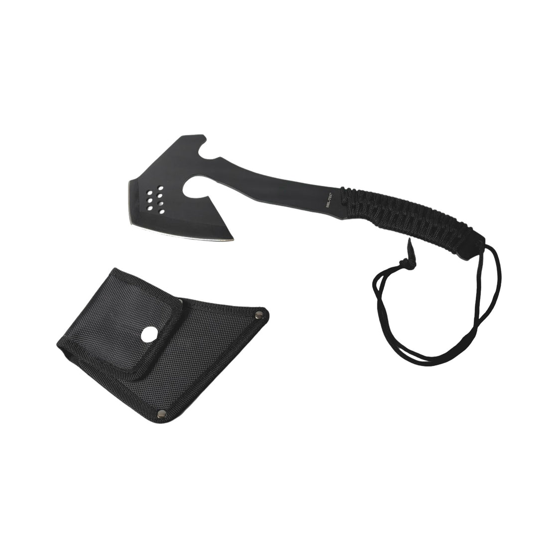 Mil-Tec Black Paracord Axe with Pouch