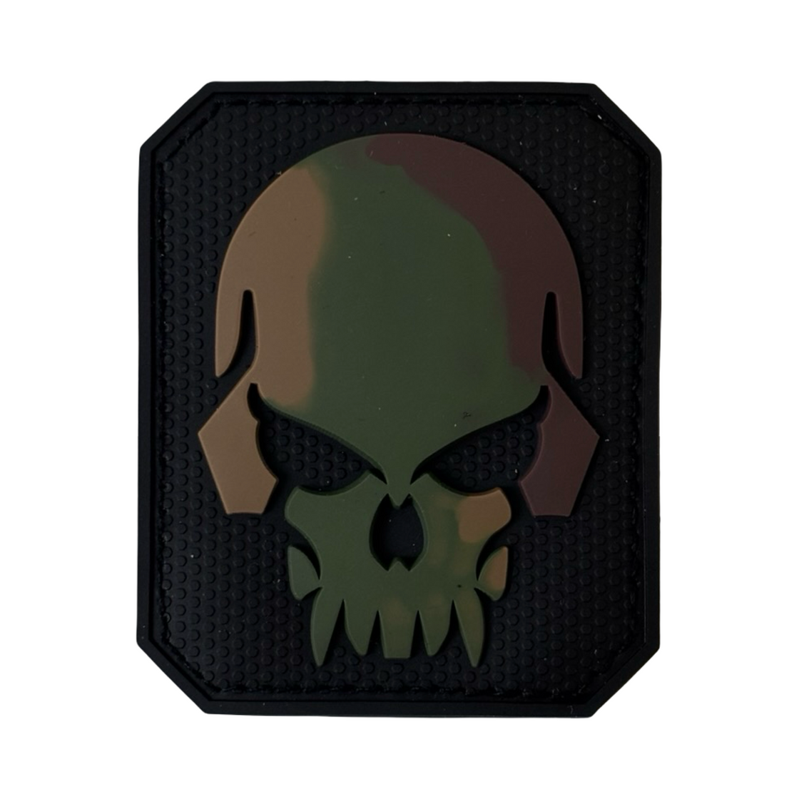 Mil-Tec Camo PVC Skull 3D Patch with Hook & Loop Closure