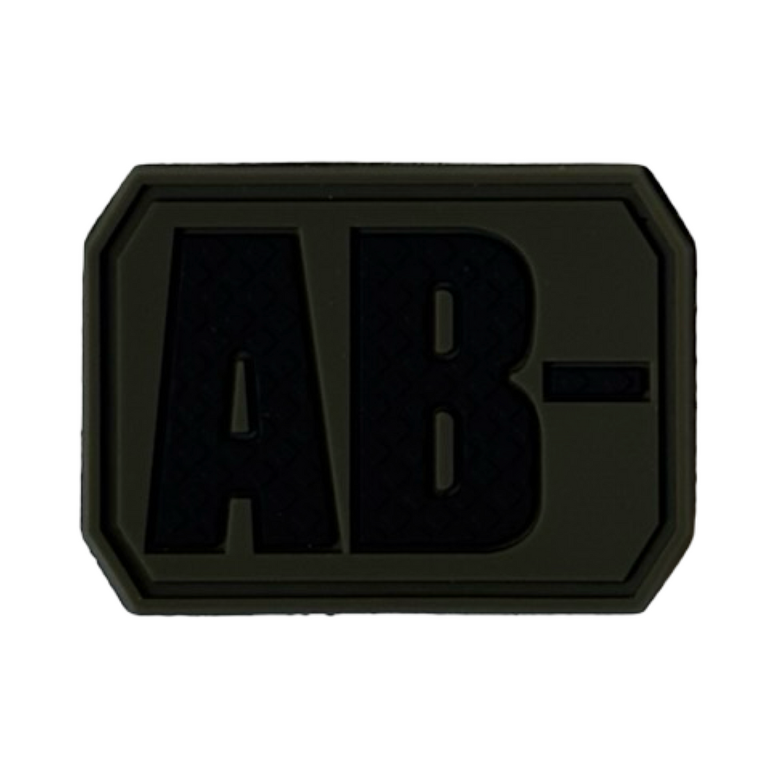 Mil-Tec OD 3D Blood Type Patch AB Negative