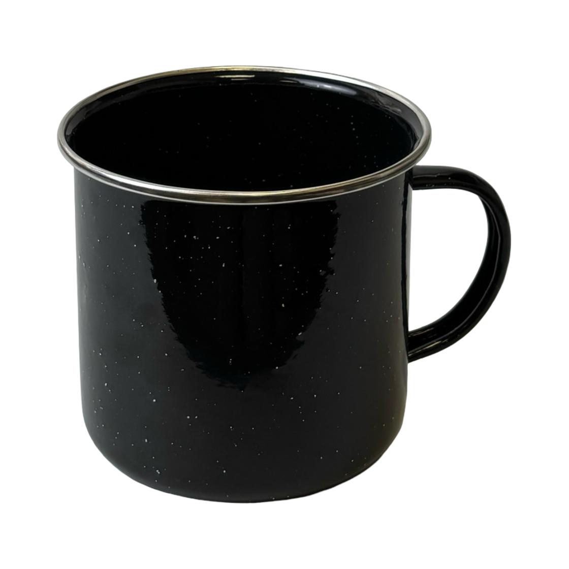 Mil-Tec Black Western Cup Enamelled 680ml