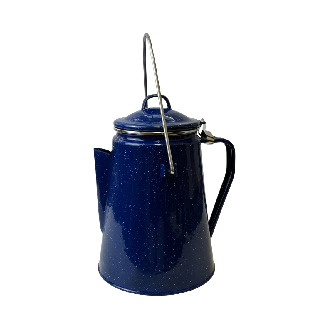 Mil-Tec Blue Coffee Pot Enamelled with Percolator (8 Cups)