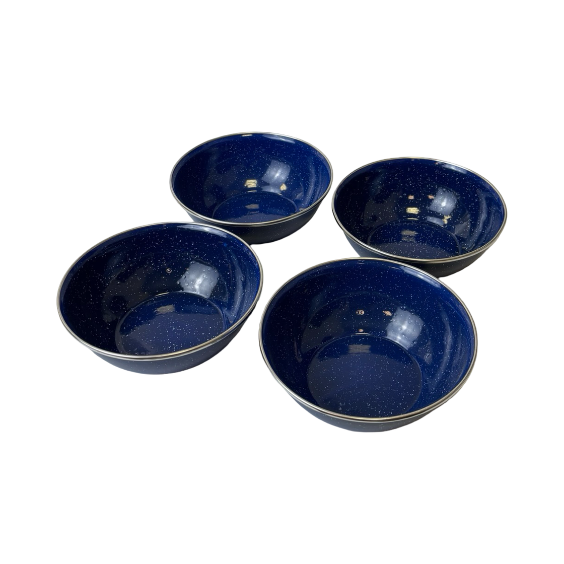 Mil-Tec Blue Western 12-Piece Dishes Enamelled