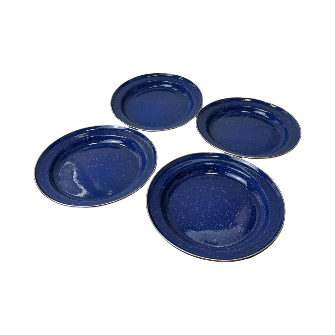 Mil-Tec Blue Western 12-Piece Dishes Enamelled