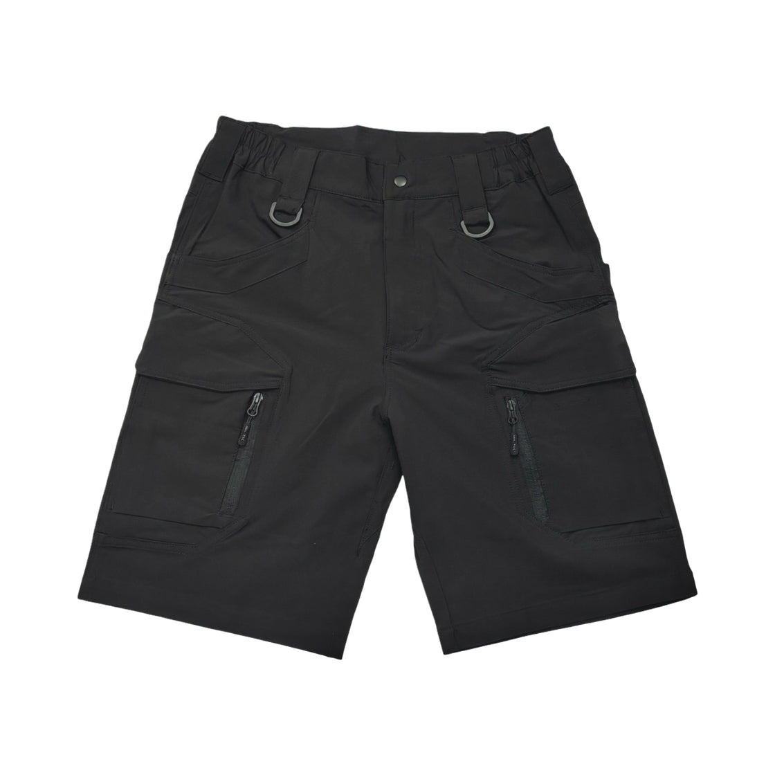 Mil-Tec Black Elastic Assault Shorts