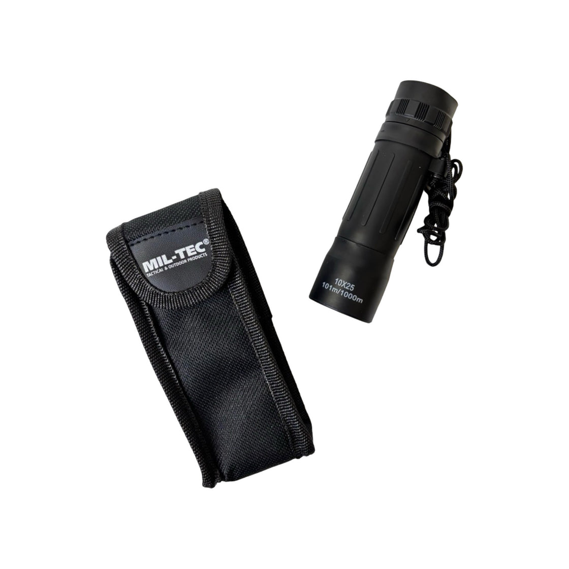 Mil-Tec Black Monocular 10x25