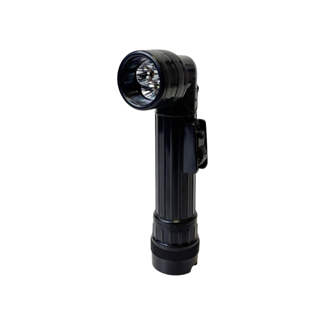 Mil-Tec US Black LED Anglehead Flashlight Medium