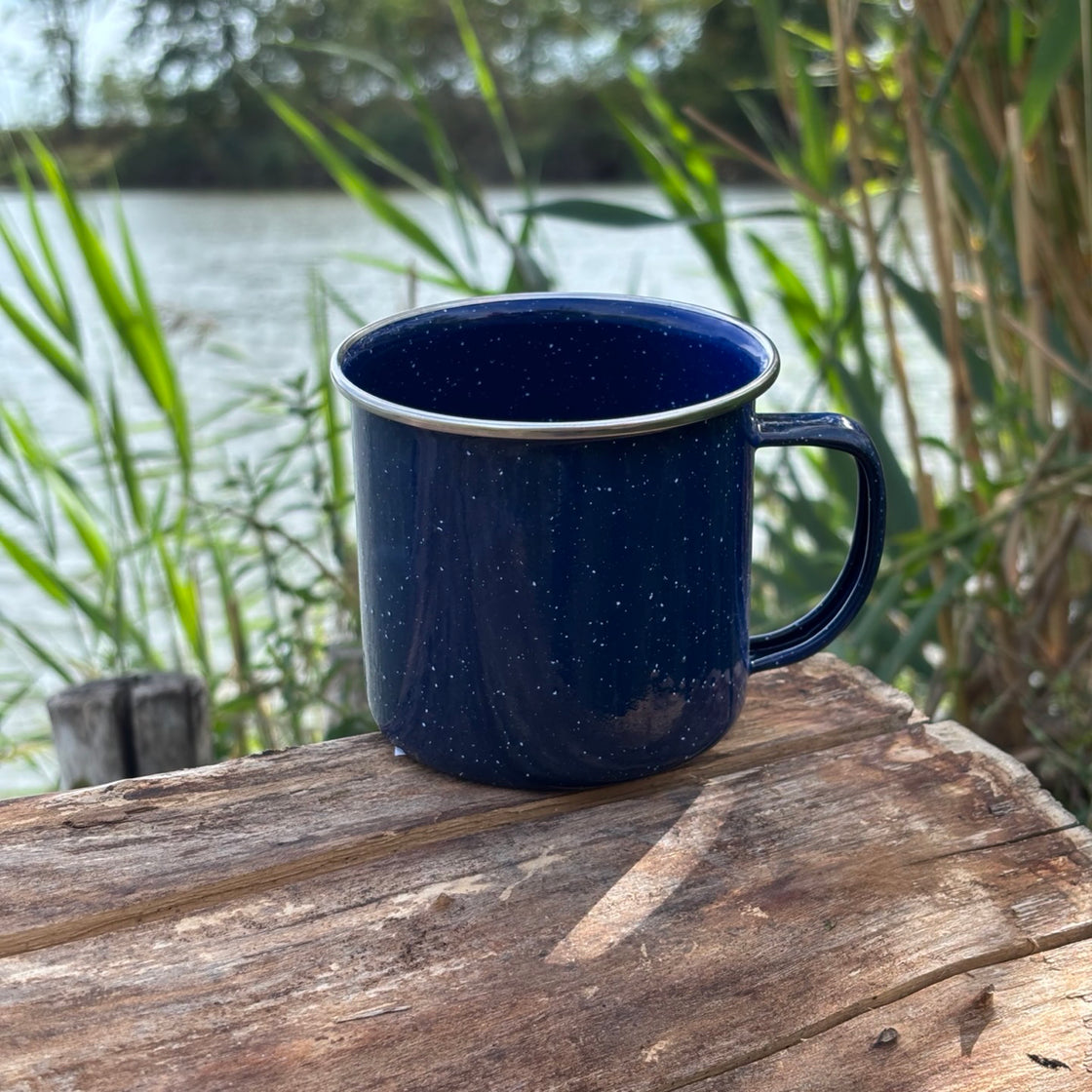 Mil-Tec Blue Western Cup Enamelled 350ml