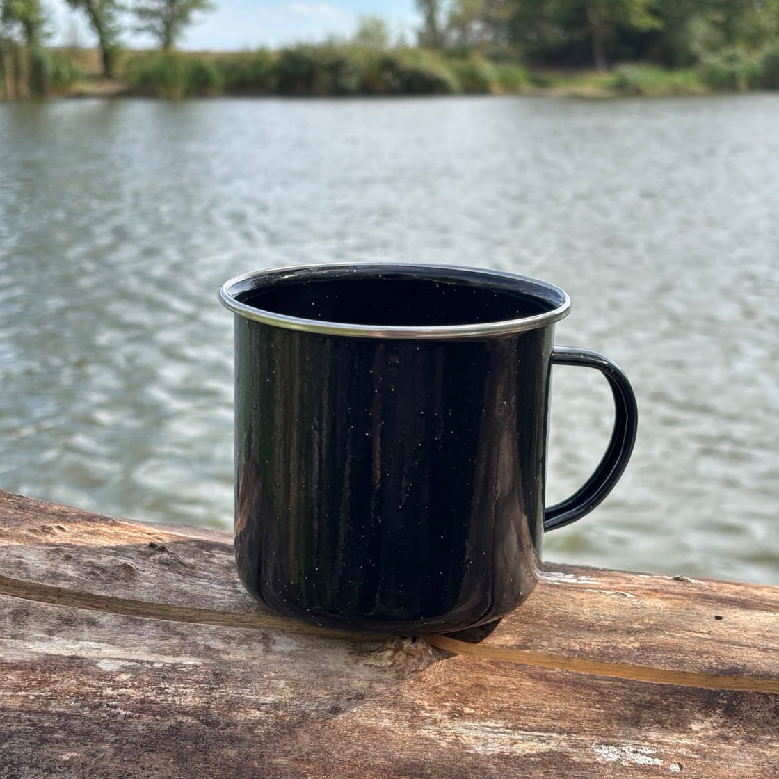 Mil-Tec Black Western Cup Enamelled 680ml