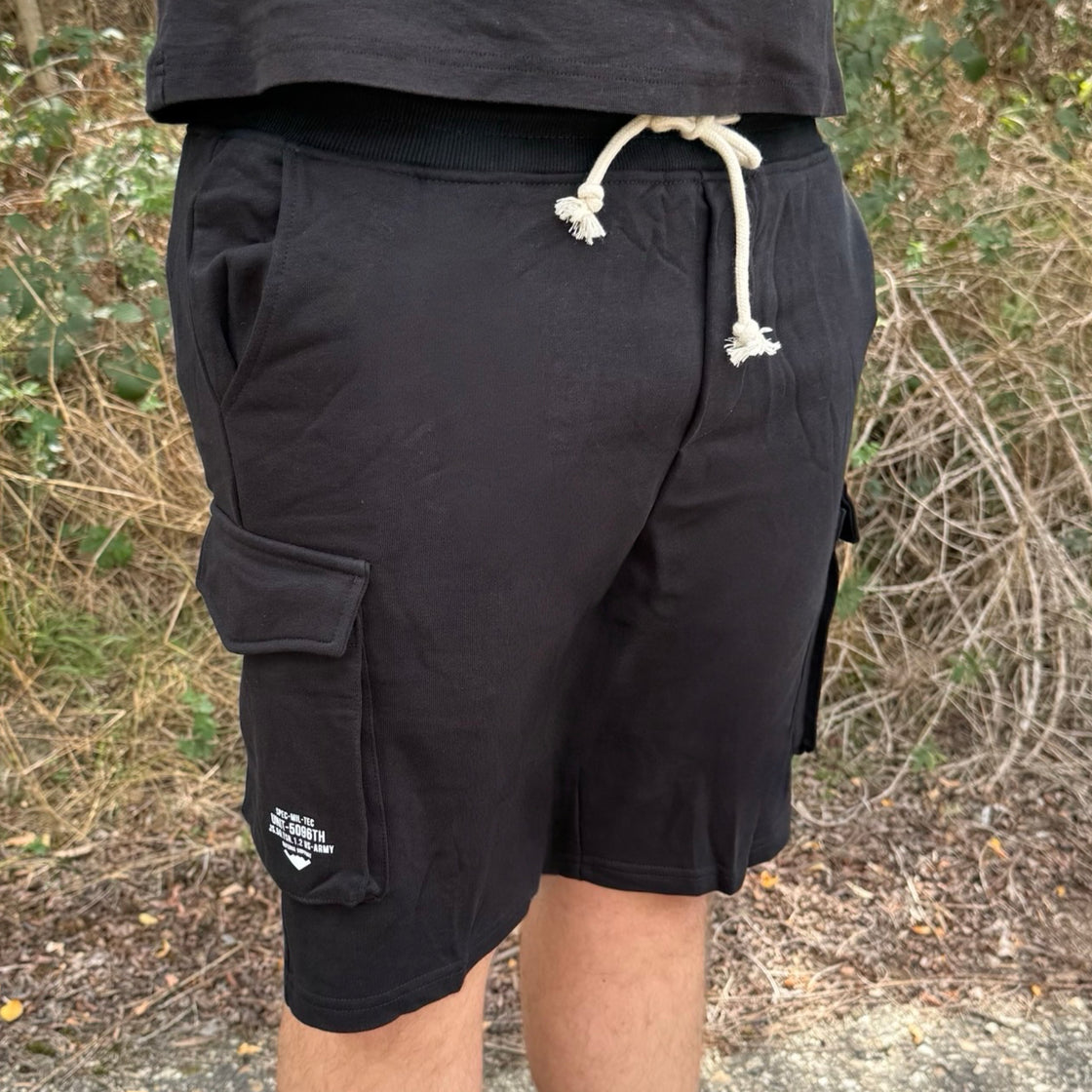 Mil-Tec Black US Cotton Sweatshorts