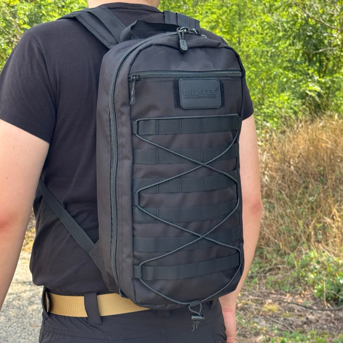Mil-Tec Black 'Tactical Core' Rucksack 15 Ltr