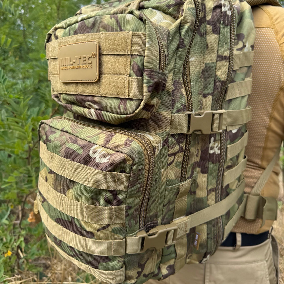 Mil-Tec US Assault Large Backpack W/L-Arid 36L