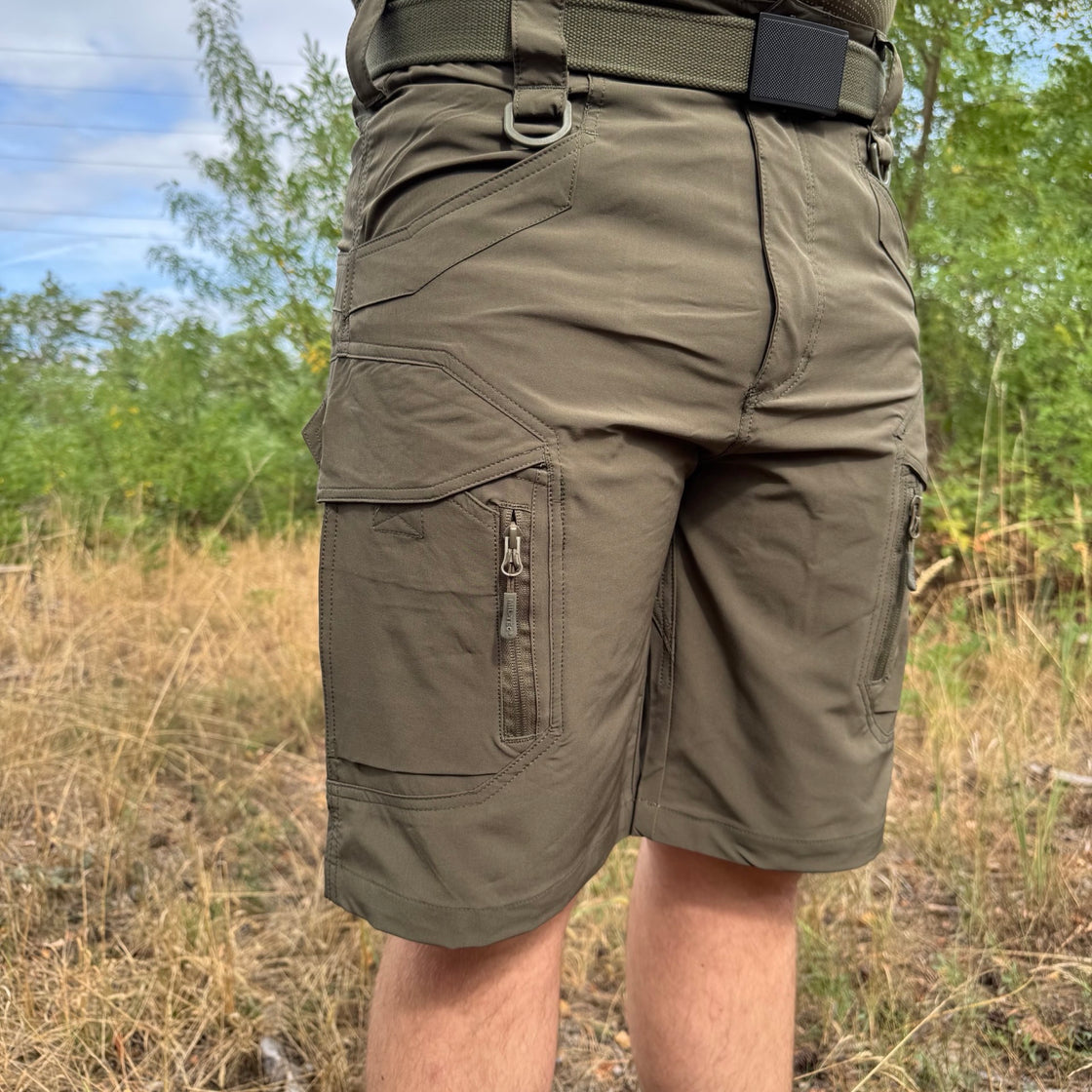 Mil-Tec Ranger Green Elastic Assault Shorts