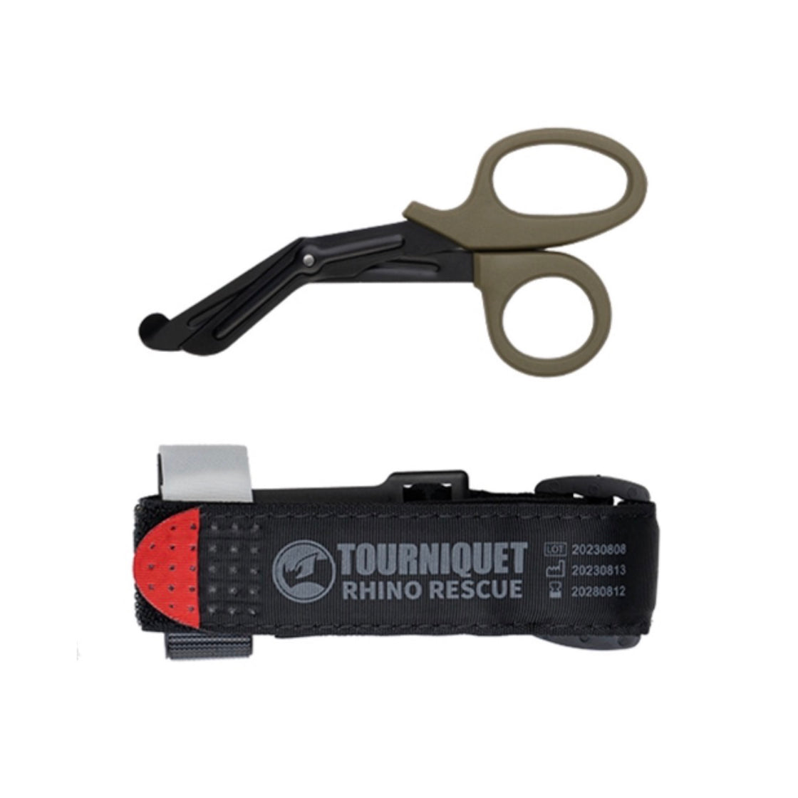 Mil-Tec Coyote Rhino Rescue Tourniquet with Pouch and Scissors
