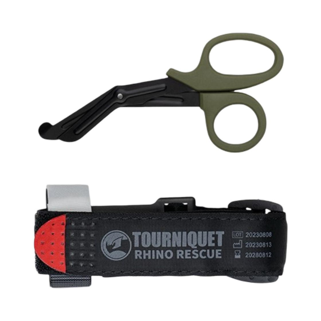 Mil-Tec OD Rhino Rescue Tourniquet w/ Pouch w/ Scissors